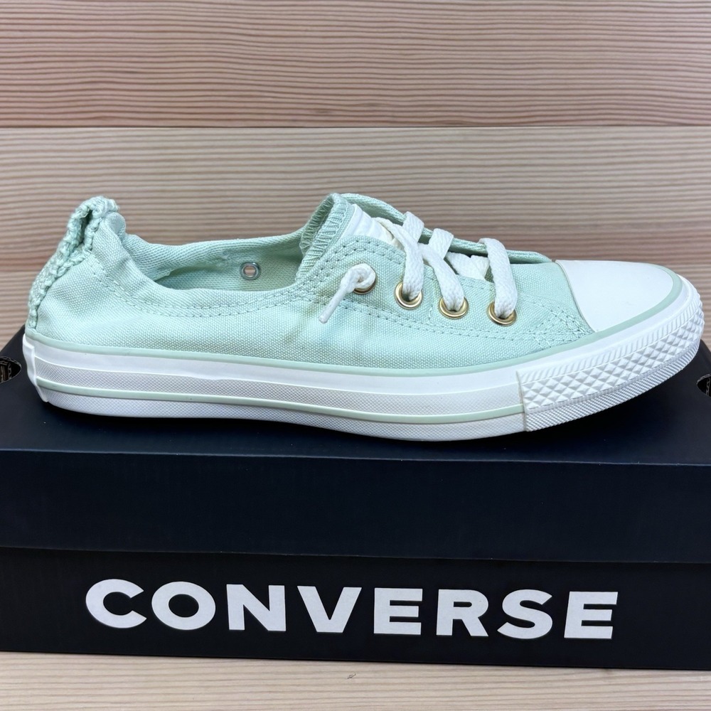 Converse Shoreline Slip On Shoes Womens Sz 7.5 Surplus Mint Sneakers A14969F